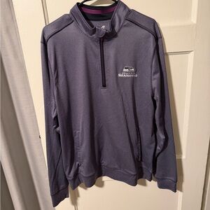 Cutter & Buck Seattle Seahawks Quarter-Zip Pullover Men’s Large Golf Athleisure